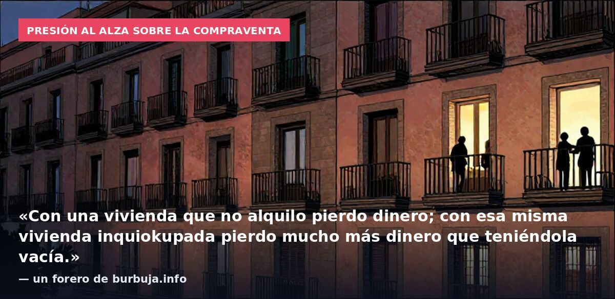 Gonzalo Bernardos: «Sugiero dejar las viviendas vacías hasta que vuelva la seguridad»... ¿qué dice al respecto el código penal?