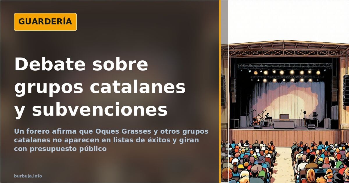 Debate sobre grupos catalanes y subvenciones