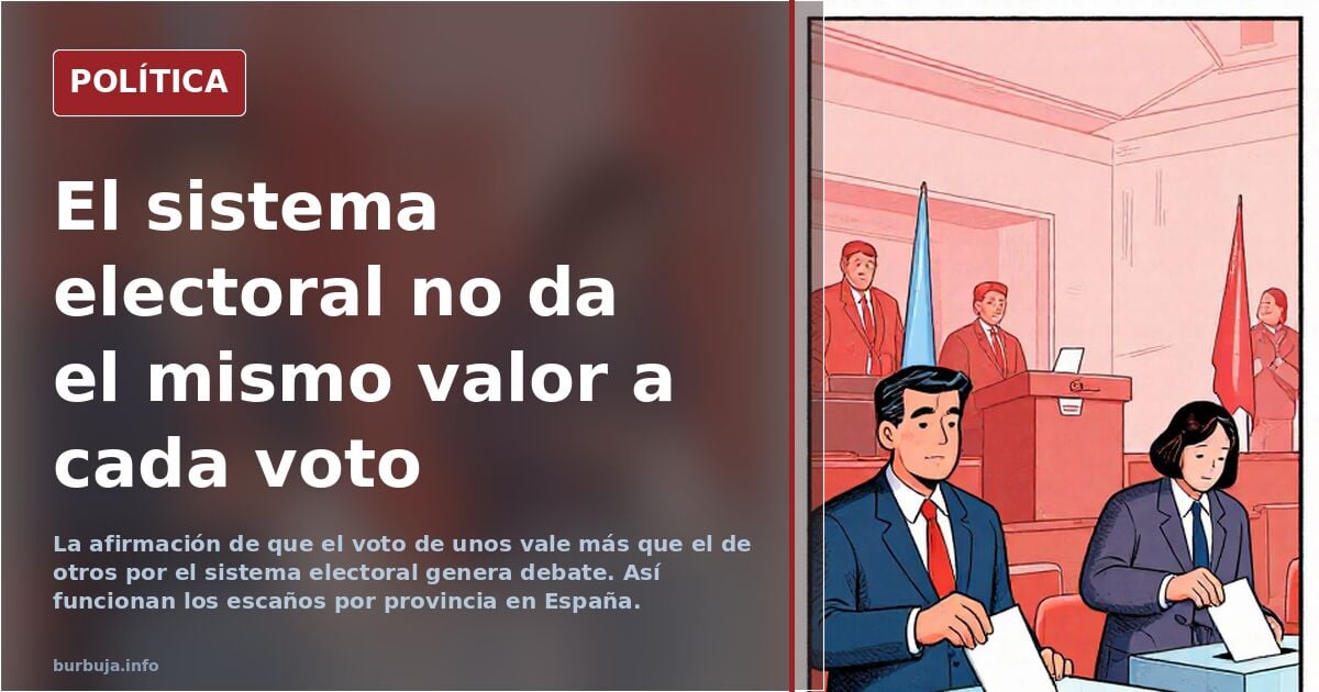 Tu voto vale lo mismo que el suyo