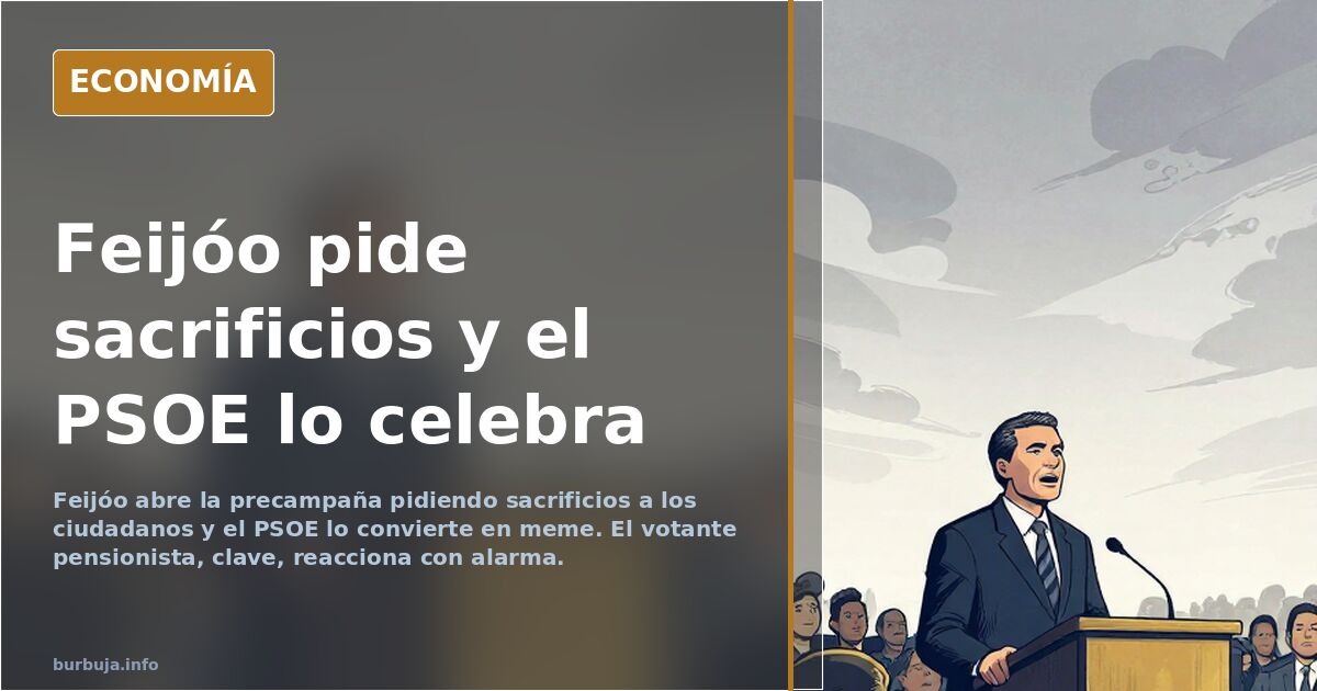 Feijóo pide «sacrificios» en su primer acto de precampaña