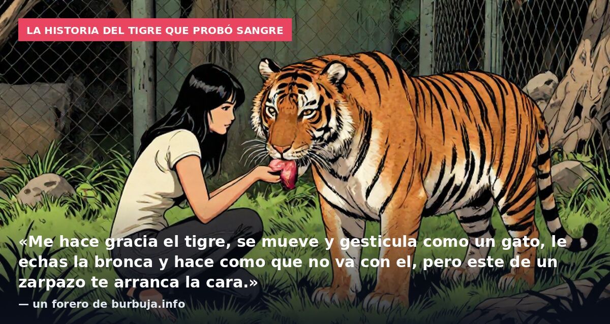 Inglés se tira al foso de los tigres en un zoo, el felino lo mata