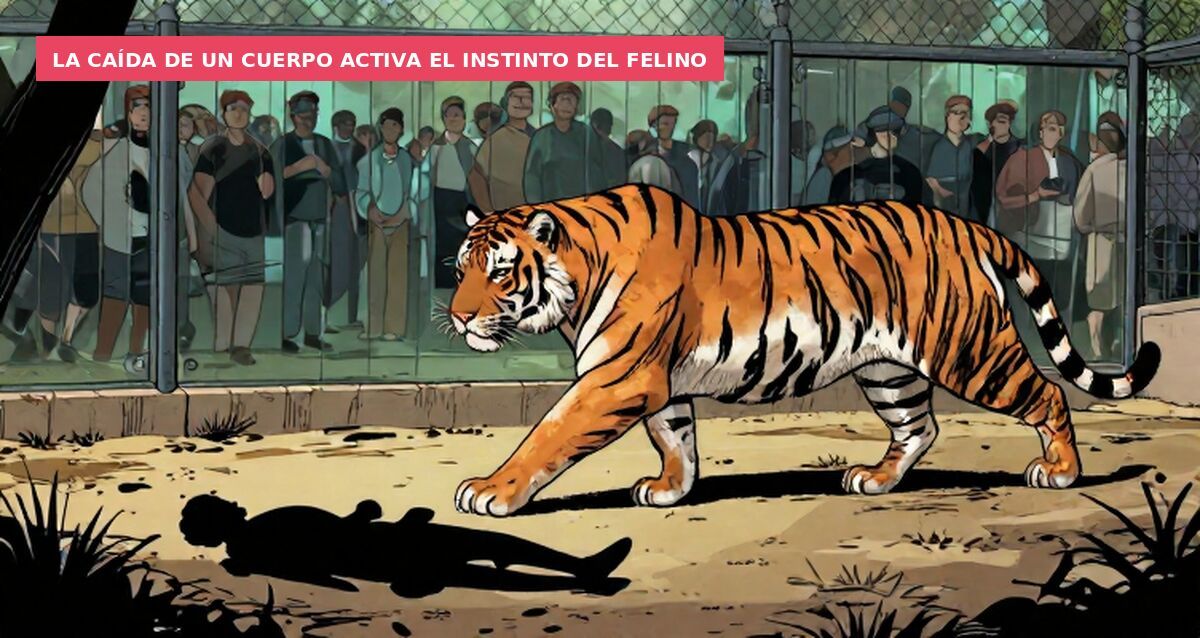 Inglés se tira al foso de los tigres en un zoo, el felino lo mata