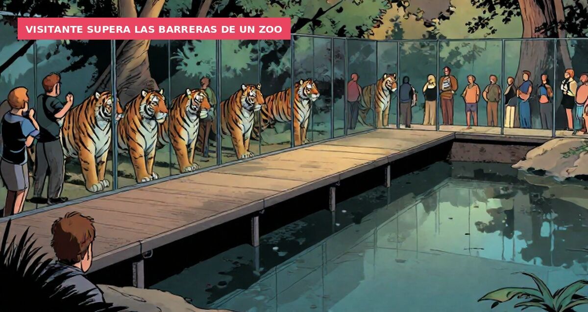 Inglés se tira al foso de los tigres en un zoo, el felino lo mata