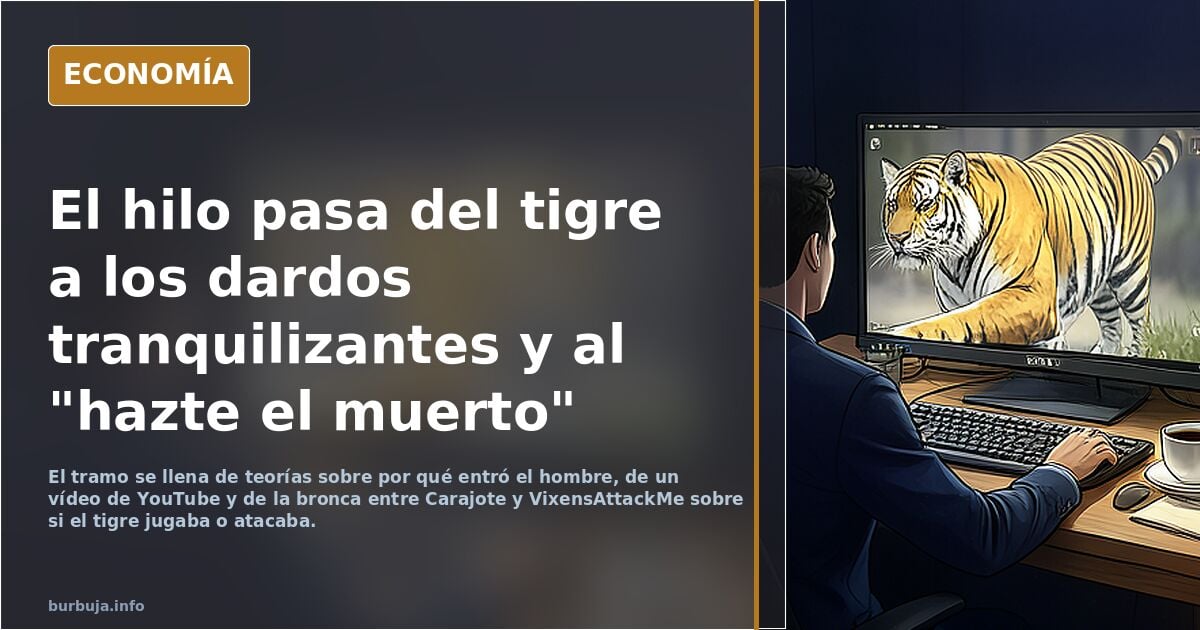 Inglés se tira al foso de los tigres en un zoo, el felino lo mata