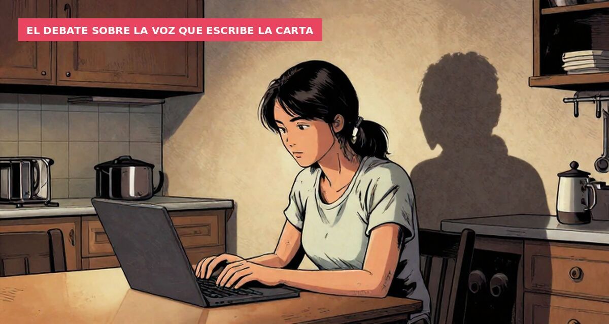 El debate sobre la voz que escribe la carta