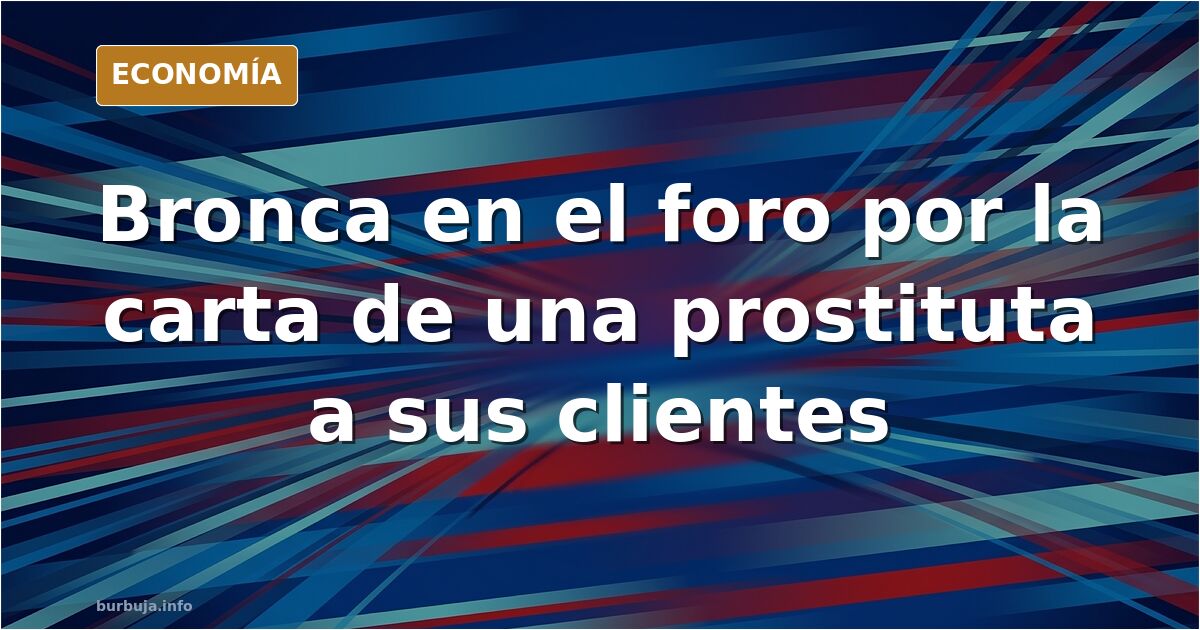 Carta abierta de una trabajadora sexual a sus clientes