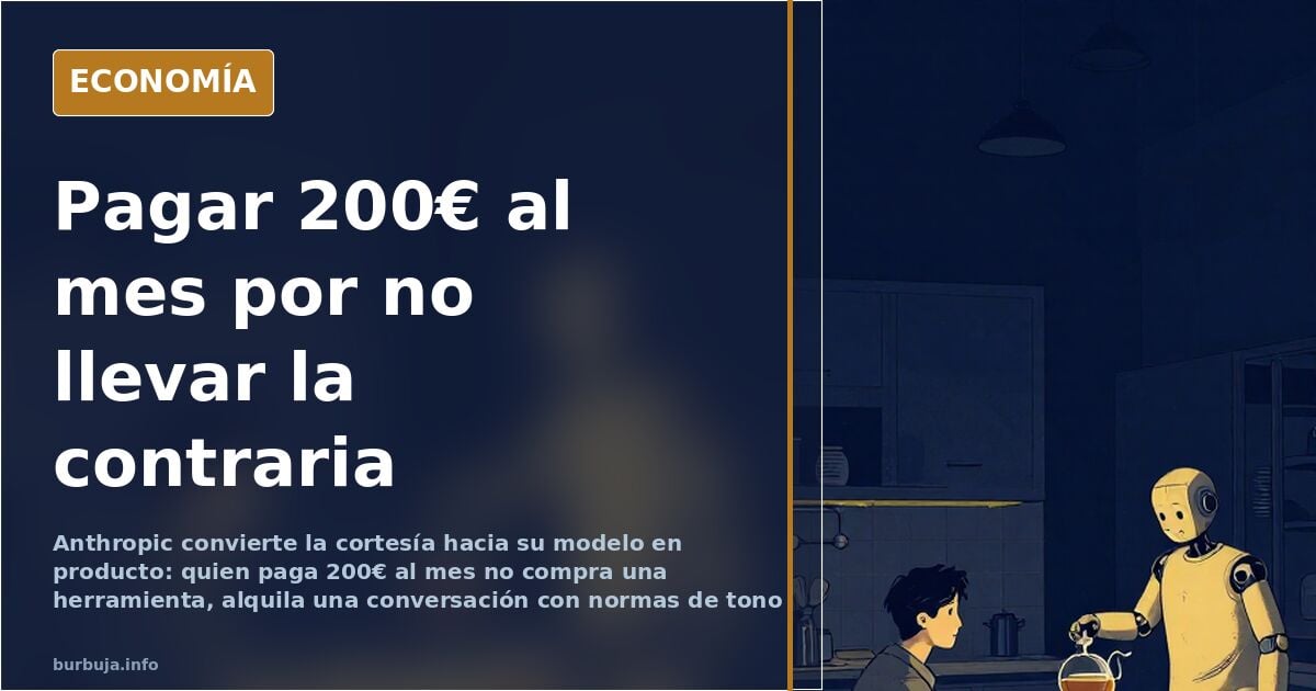 Anthropic vende tono amable: el usuario paga por no discutir