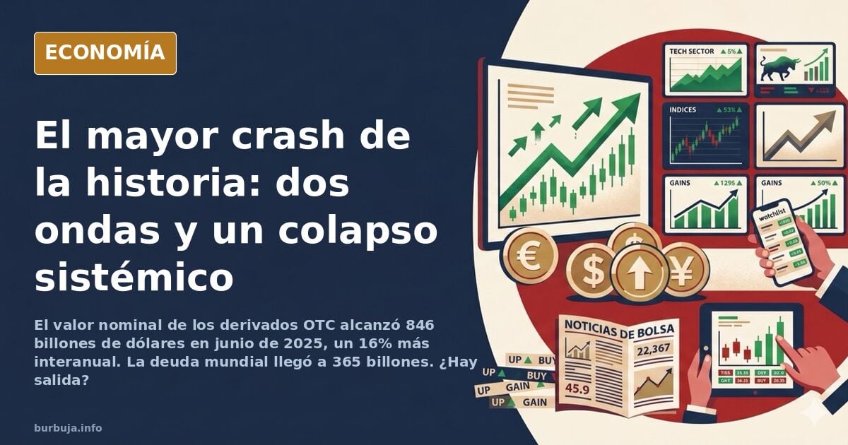 El mayor crash de la historia ... en dos grandes ondas.