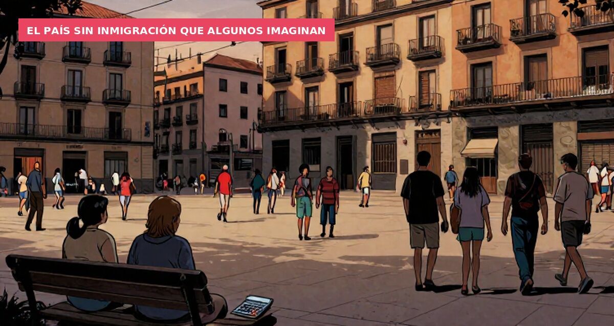 ESPAÑA con 0 inmi gración desde 1995