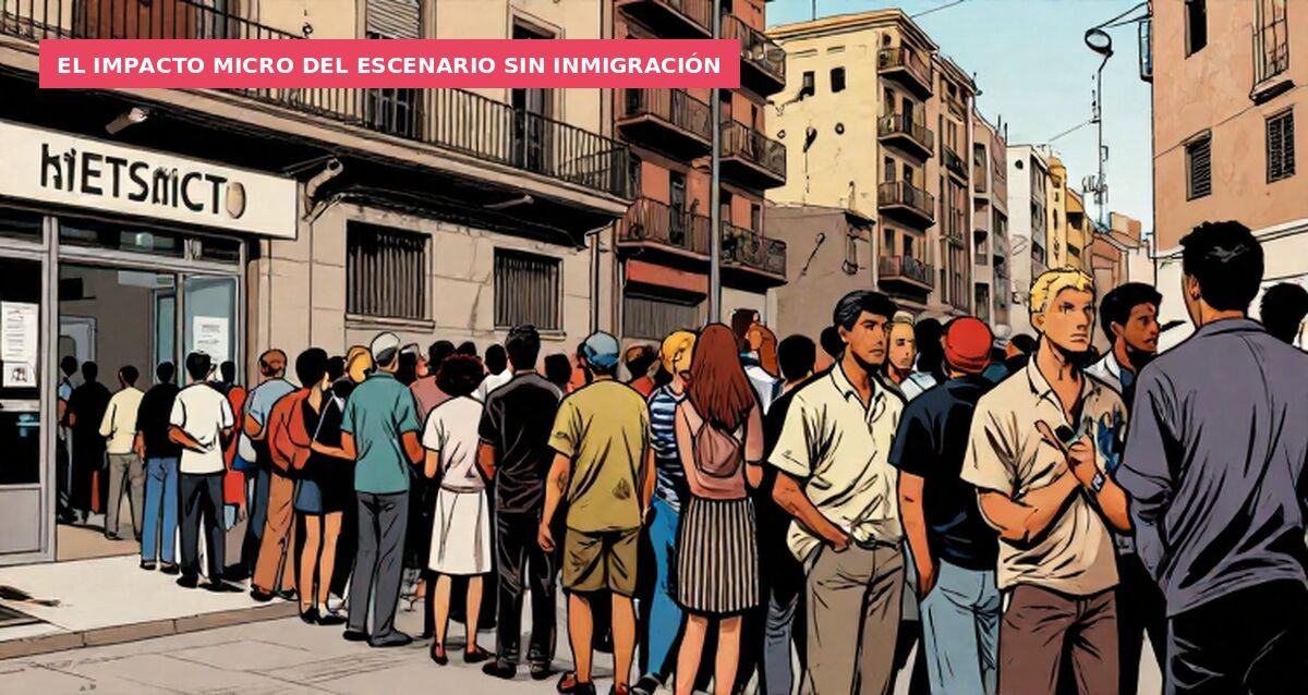 ESPAÑA con 0 inmi gración desde 1995