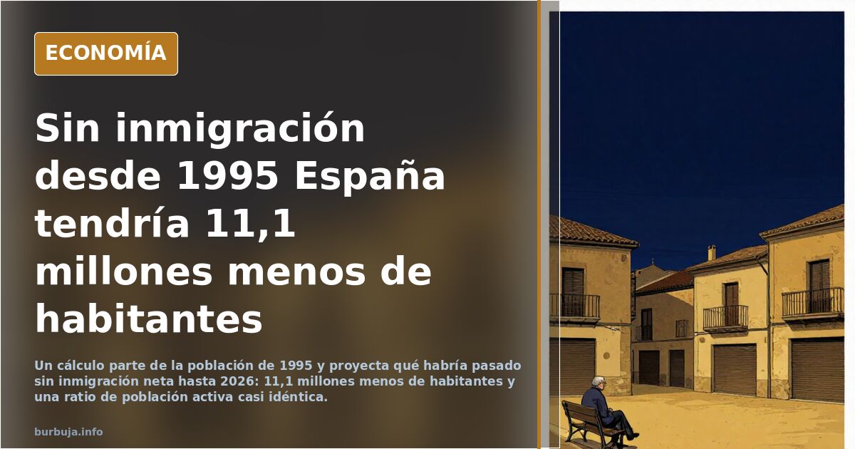ESPAÑA con 0 inmi gración desde 1995
