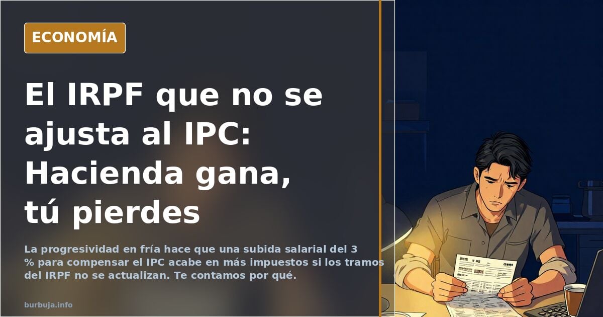 Si suben los sueldos y el IPC, ¿por qué no se actualizan los tramos del IRPF?