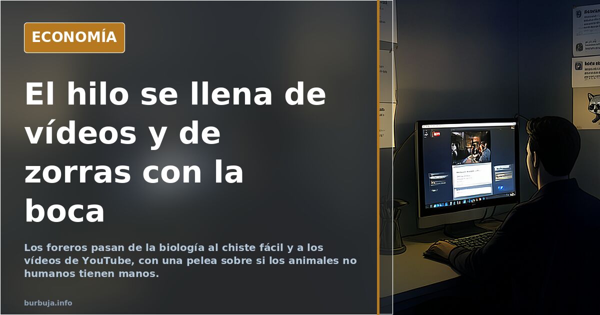 ¿Por qué solo los humanos tenemos manos y el resto usa la boca?