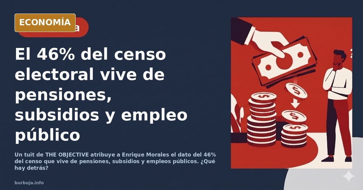 Estamos apañados: el 46% del censo vive de pensiones y subsidios
