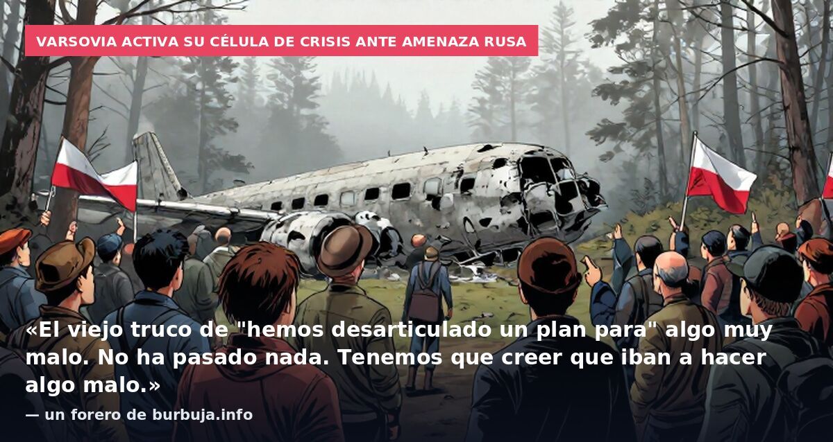 Varsovia activa su célula de crisis ante amenaza rusa: «El viejo truco de "hemos desarticulado un plan para" algo muy malo. No ha pasado nada. Tenemos que creer que iban a hacer algo malo.» — un forero de burbuja.info