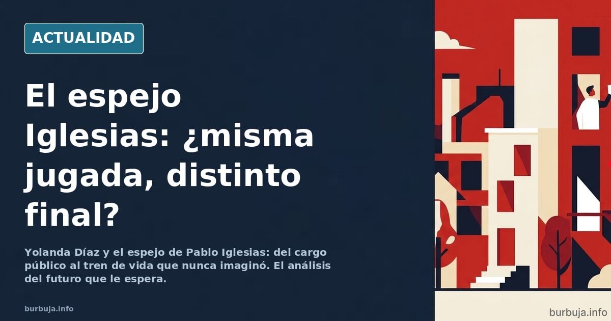 Yolanda Díaz en un acto público junto a banderas institucionales, imagen editorial sobre su futuro político
