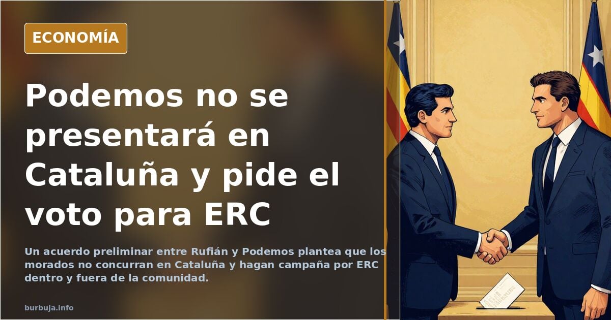 Ultima hora: pacto de la vergüenza ERC-Podemos. Podemos renuncia a presentarse en Cataluña y Rufián pedirá el voto para ellos en el HEZTAO