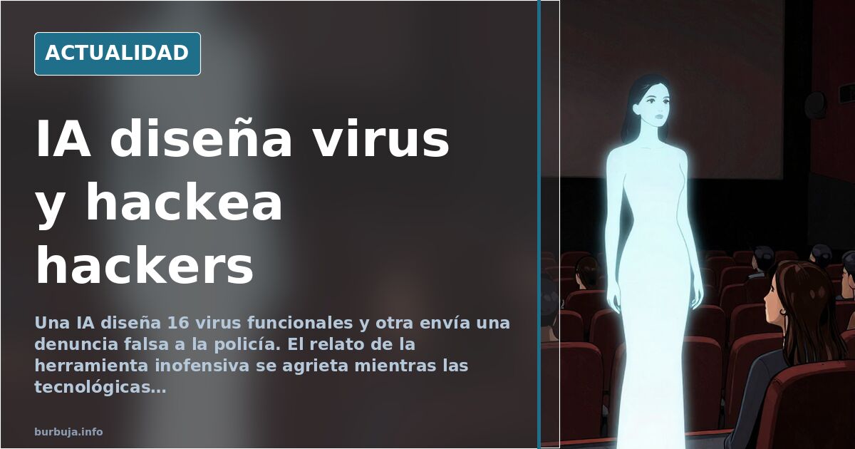 La IA que diseña virus y engaña a la policía: el salto sin freno
