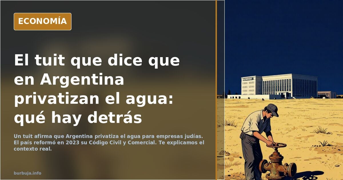 Argentina privatiza el agua: ¿quién se beneficia?