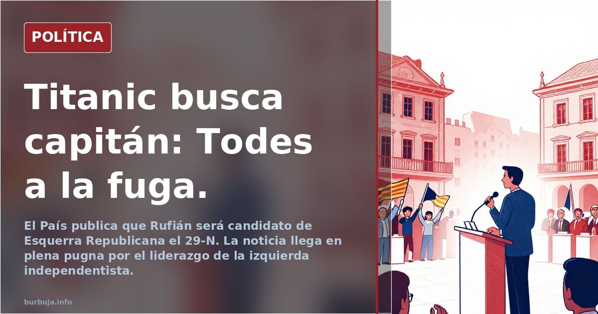 Titanic busca capitán: Todes a la fuga.