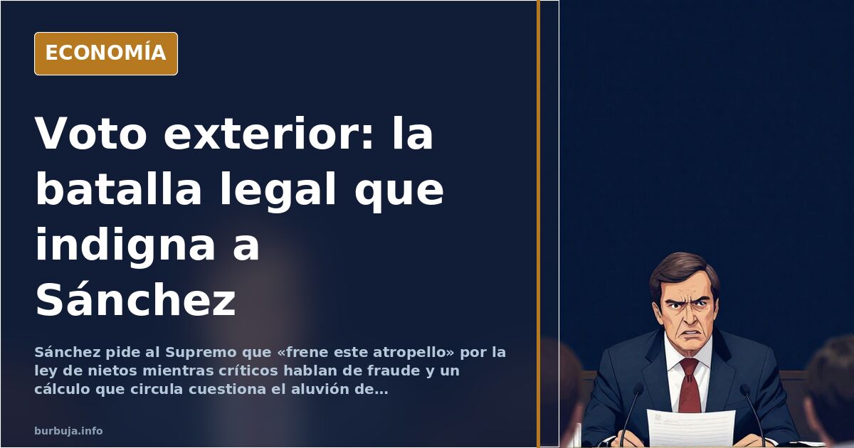 El Supremo y el voto de los nietos: la polémica de la Ley de Memoria