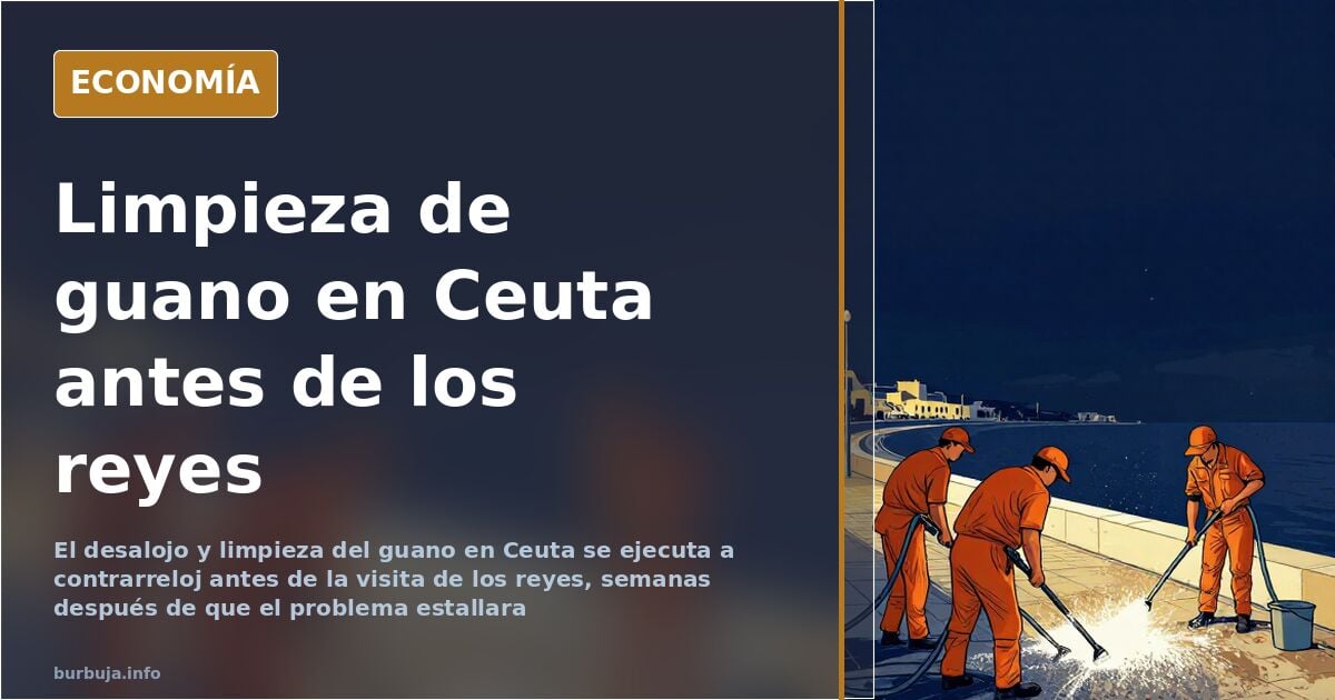 Ceuta: limpieza exprés antes de la visita real