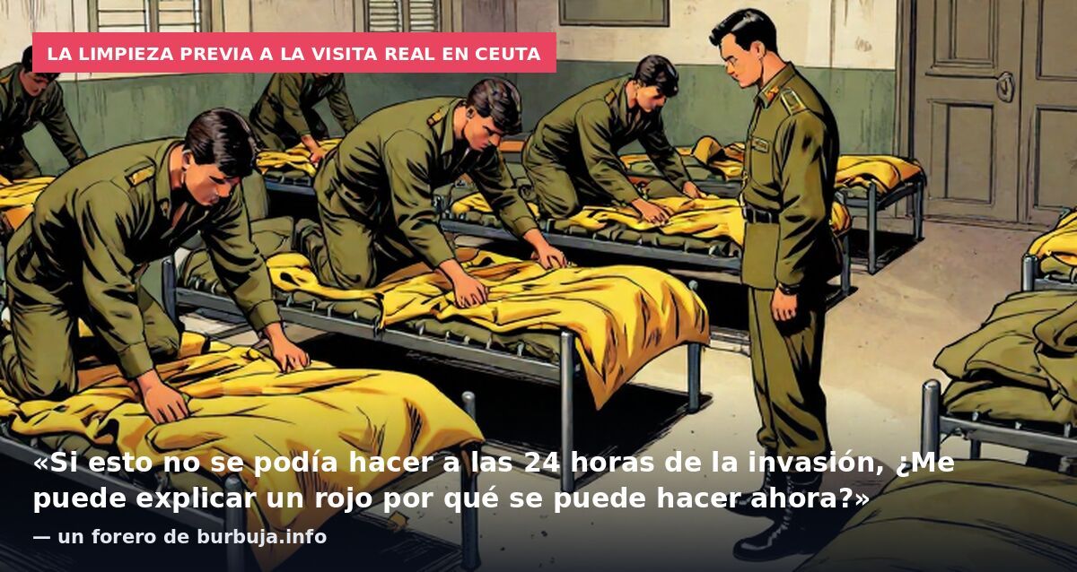 Desalojo en Ceuta: ¿todo limpio para la visita de los reyes?
