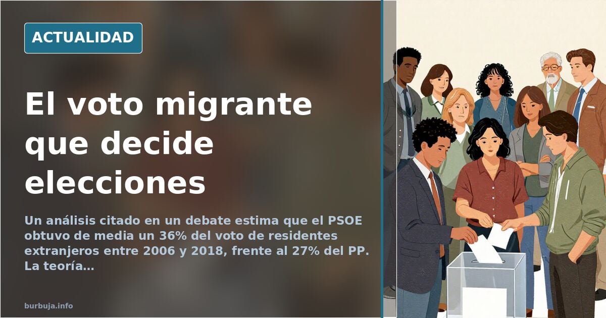 El voto migrante y el PSOE: el cálculo que divide