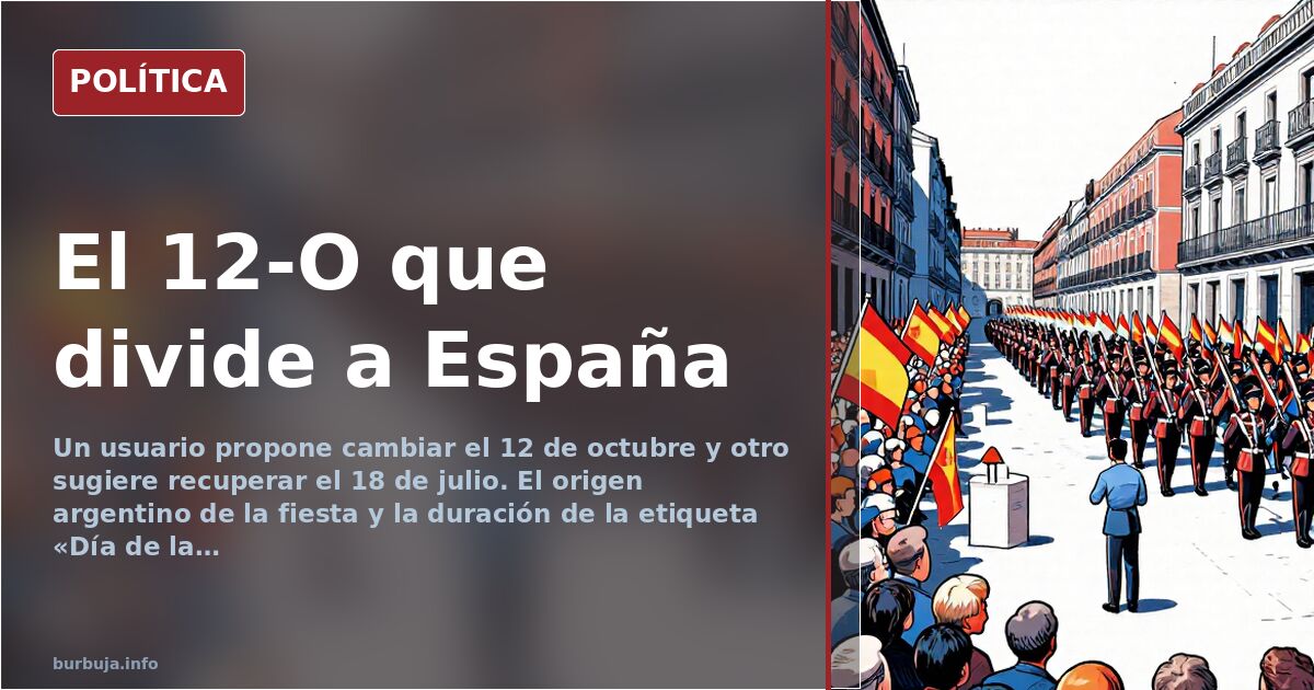 Debate en un foro sobre cambiar el Día de la Hispanidad