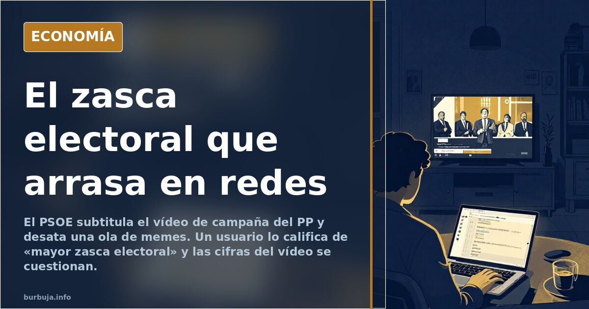 El PSOE subtitula el vídeo del PP y desata el debate de cifras