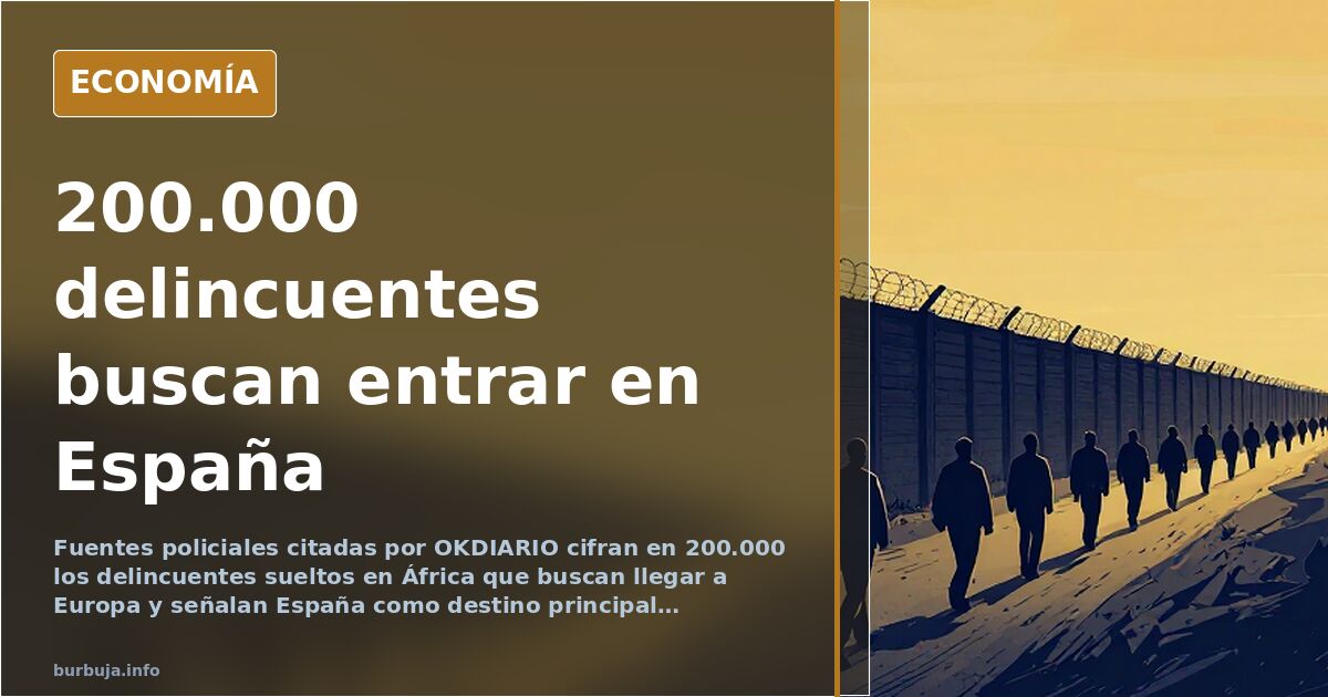 Fuentes policiales alertan de 200.000 delincuentes fuera de cárceles de África