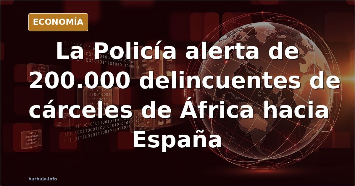 La Policía alerta de que 200.000 delincuentes salidos de cárceles colapsadas de África buscan llegar a Europa: «Vienen a España»