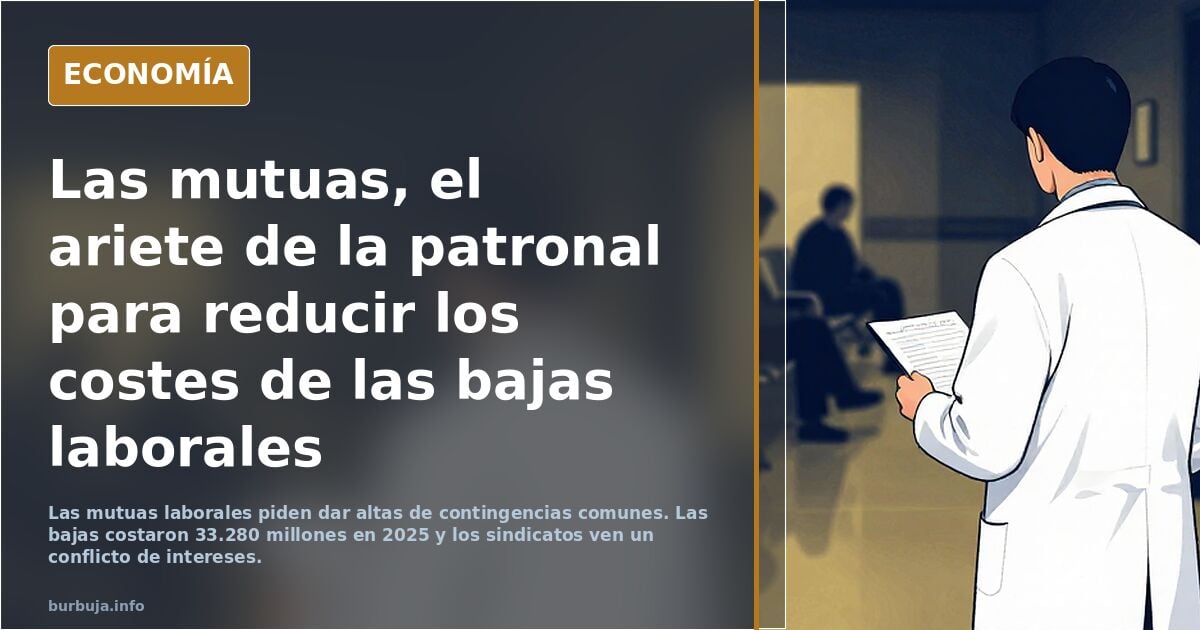 Las mutuas, el ariete de la patronal para reducir los costes de las bajas laborales