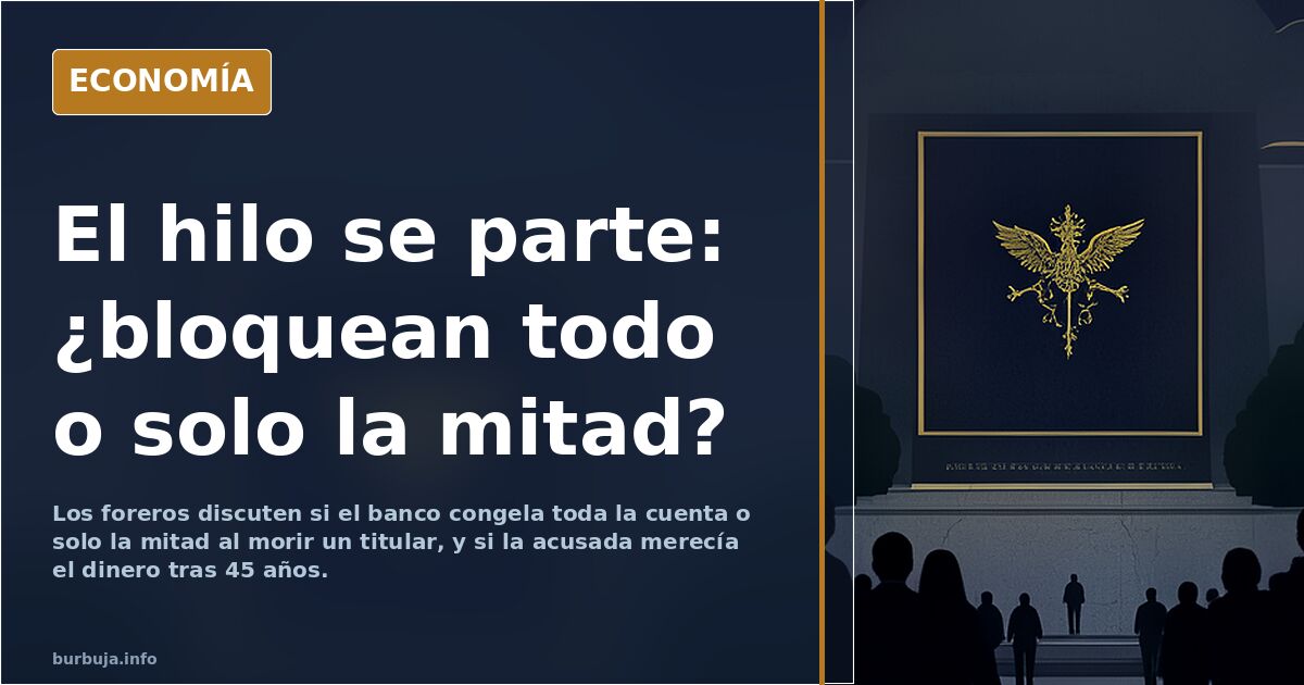Muere su marido, saca el dinero en una cuenta autorizada una hora después……Y CÁRCEL!!!!!!!