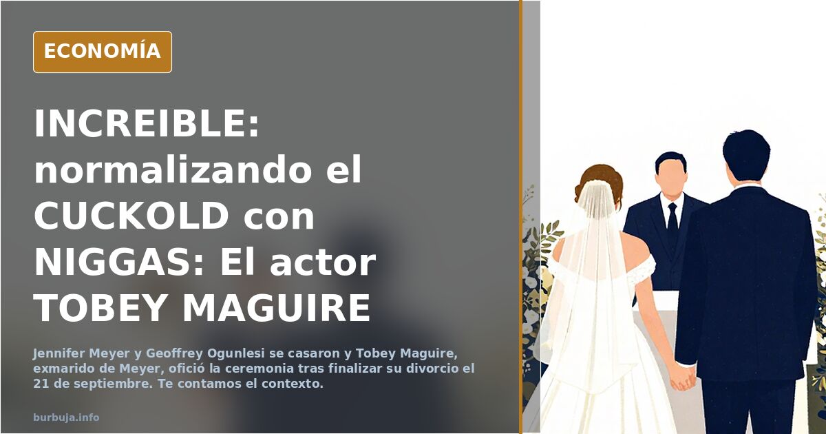 Tobey Maguire oficia la boda de su ex con otro hombre