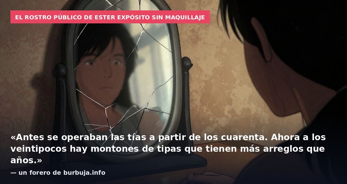 El rostro público de Ester Expósito sin maquillaje: «Antes se operaban las tías a partir de los cuarenta. Ahora a los veintipocos hay montones de tipas que tienen más arreglos que años.» — un forero de burbuja.info