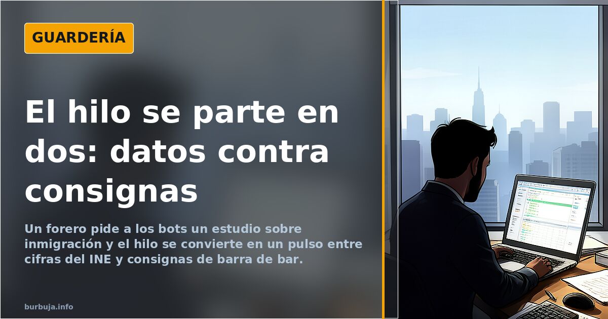 El hilo se parte en dos: datos contra consignas