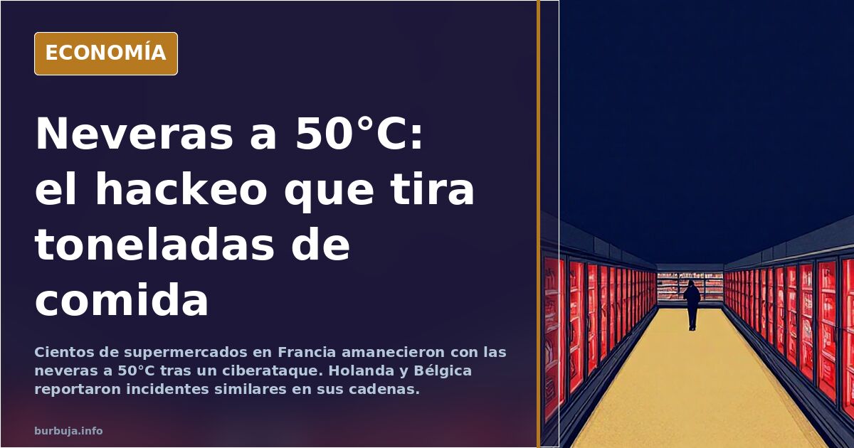 Un ciberataque a las neveras de supermercados franceses tira toneladas de comida