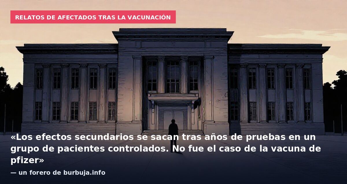 PFIZER acaba de publicar los efectos secundarios de la banderilla el bichito