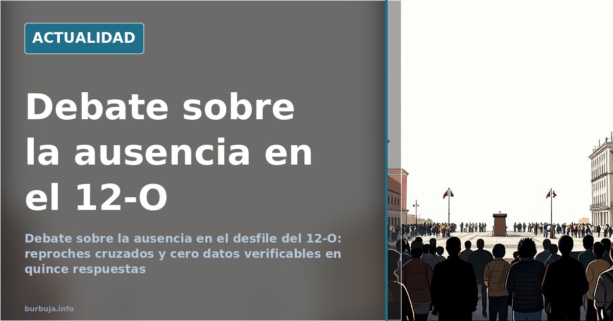 El 12-O sin el dirigente de Amurrio: el desfile que nadie quiere presidir