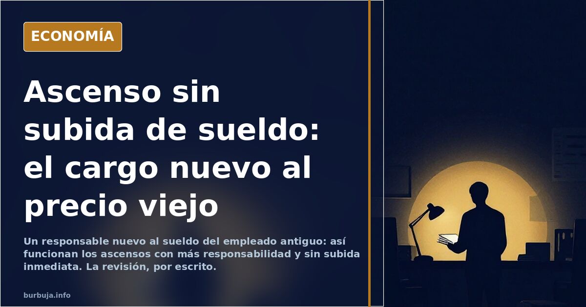 Ascenso sin subida de sueldo