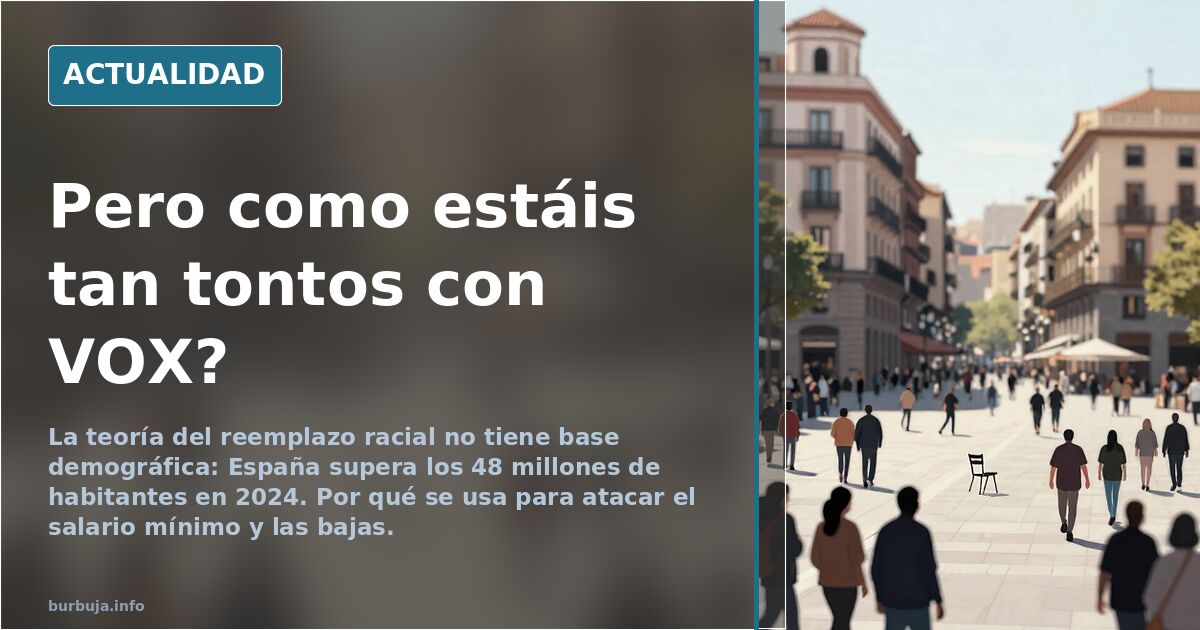 Pero como estáis tan tontos con VOX?