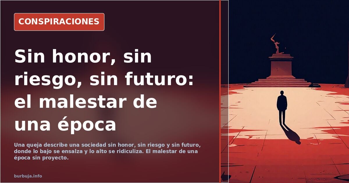 La queja que retrata una sociedad sin proyecto