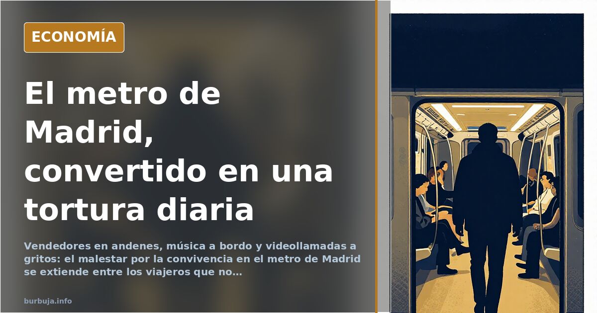 El metro de Madrid, entre quejas por venta ambulante y música
