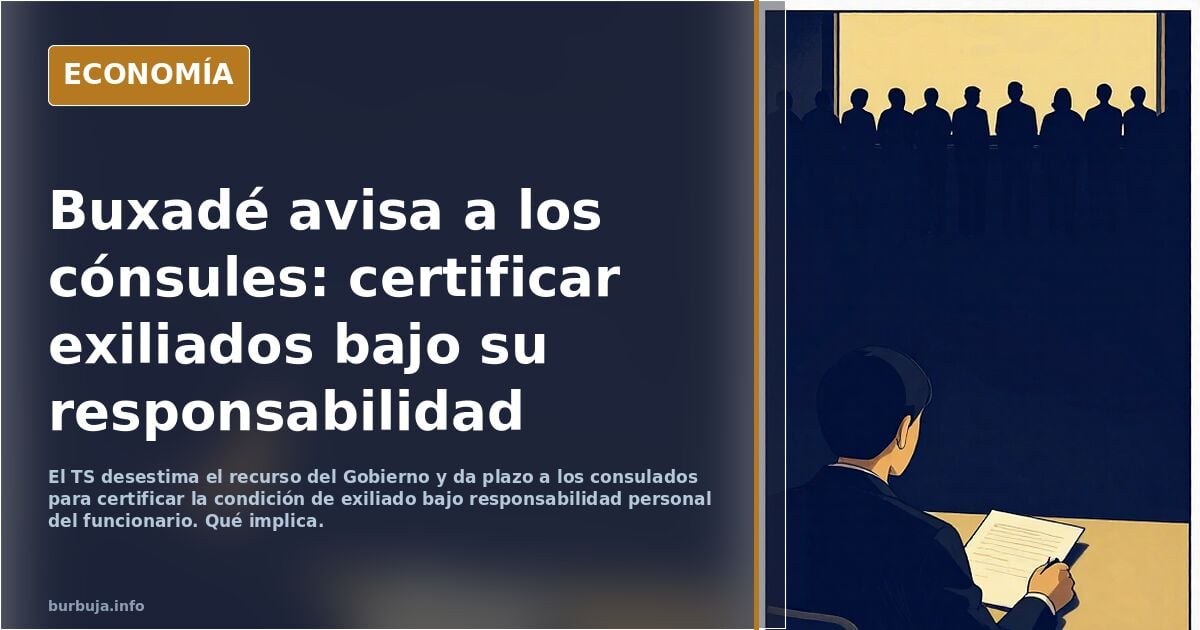Don Jorge Buxade advierte seriamente a los funcionarios consulares.