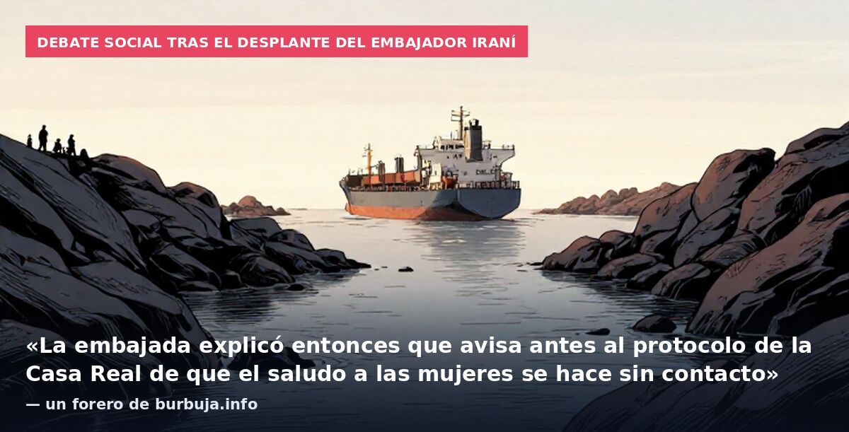 El embajador de Irán se niega a darle la mano a la princesa de Asturias