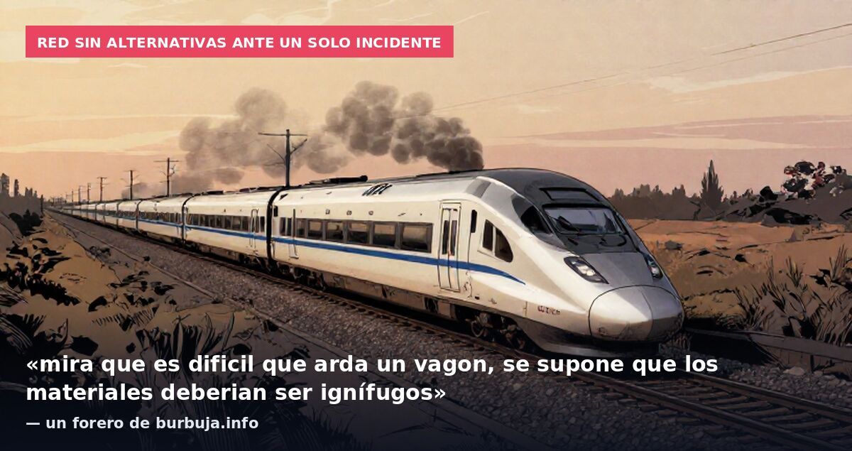 TREN AVE SALE ARDIENDO