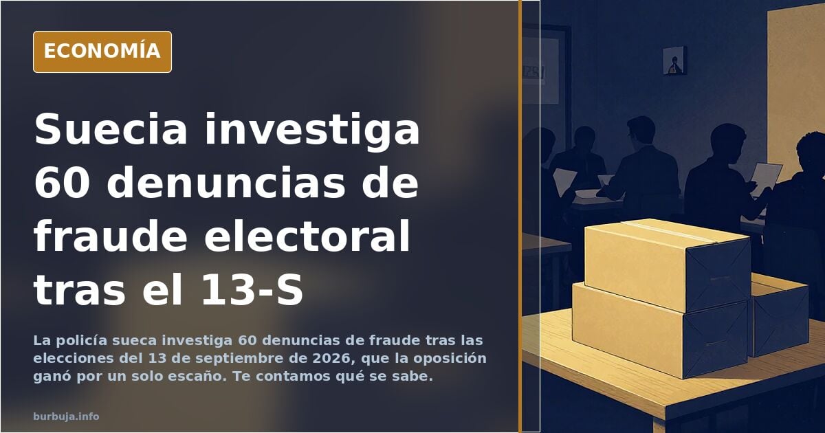 ¿Hubo fraude electoral socialista en Suecia?