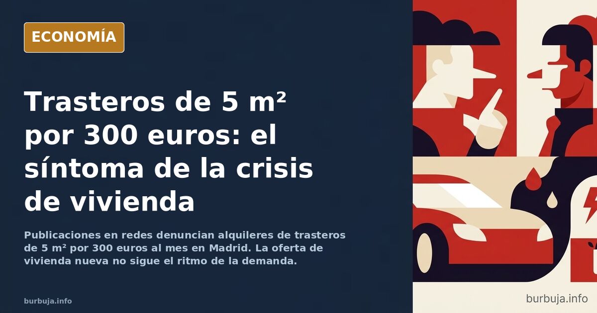 PERSONAS VIVIENDO en trasteros de 5 m2 en MADRID por 300 EUROS AL MES. Hazañas del partido que decidió RENUNCIAR AL CONTROL DE FRONTERAS....