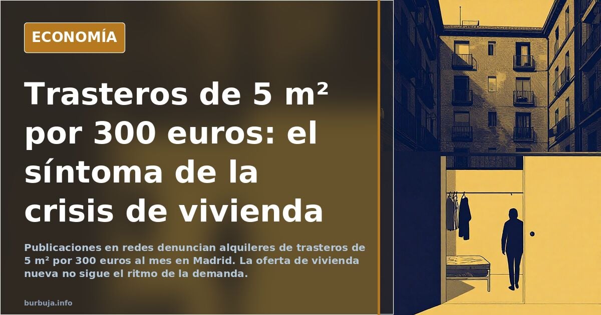 PERSONAS VIVIENDO en trasteros de 5 m2 en MADRID por 300 EUROS AL MES. Hazañas del partido que decidió RENUNCIAR AL CONTROL DE FRONTERAS....